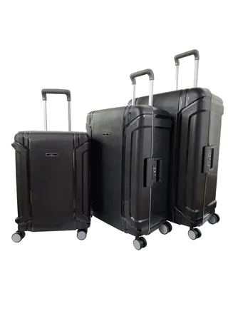Luggage Set Unbreakable Hard Side Heavy Duty Travel Bag Trolley 3 Pieces Set With Spinner Wheels & Lock (20/25/29 Inches) (Black) 