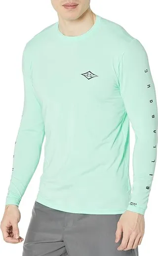 Billabong Unity Loose Fit Long Sleeve Surf Tee (Mint) Men's Swimwear