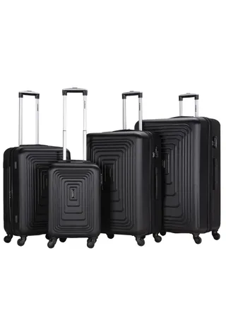 Suitcase Set of 4 PCS ABS Hardside Travel Luggage Bag 
