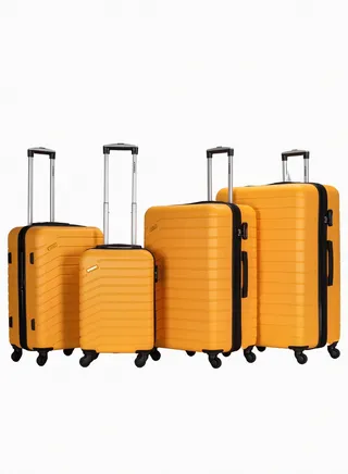 Suitcase Set of 4 PCS ABS Hardside Travel Luggage Bag 