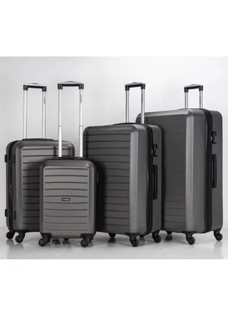 Suitcase Set of 4 PCS ABS Hardside Travel Luggage Bag 