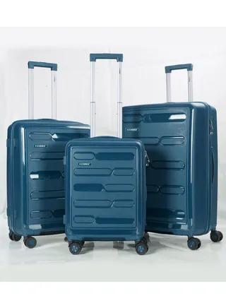 Trolley Luggage PP Hard Side 3PCS Set With TSA Lock Travel Bag 