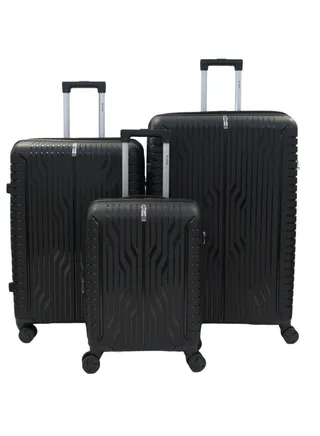 3-Piece Luggage Expandable Luggage Set Lightweight PP with Spinner Wheels & TSA Lock 