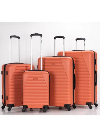 Travel Trolley Suitcase Set of 4 PCS ABS Hard Side Luggage Bag 360° Rotational Wheels with Lockable System Top Quality Travel Bag 