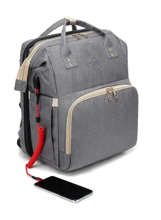 Baby Diaper Diaper Bag Backpack Diaper Bag Large Capacity Organizers Carrycot Backpack with Mat & Stroller Straps and Insulated Bottle Warmer Pockets 
