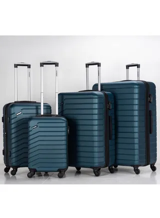 Suitcase Set of 4 PCS ABS Hardside Travel Luggage Bag 