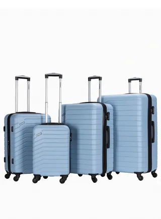 Suitcase Set of 4 PCS ABS Hardside Travel Luggage Bag 