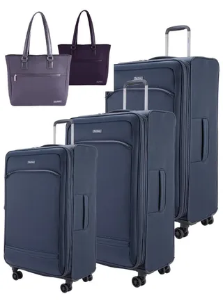 Luggage Set of 5 Ultra Light Weight 4 Wheels TSA Approved 