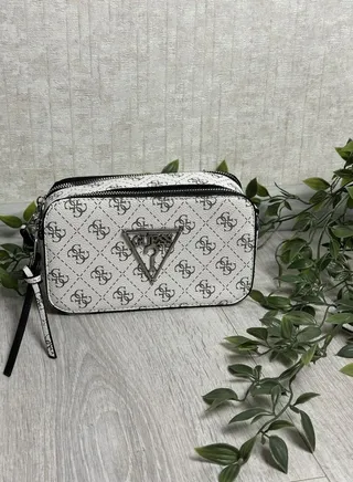 Guess Women's Noelle Cross Body Camera Bag White 