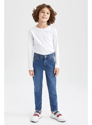 Boy Slim Fit Denim Trousers 