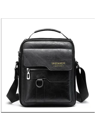 Men Crossbody Bag Shoulder Bags Vintage Men Handbags Large Capacity PU Leather Bag For Man Messenger Bags Tote Bag purse 