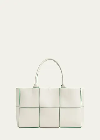 Arco Medium Intrecciato Leather Tote Bag