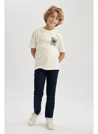 Boy Slim Fit Denim Trousers 