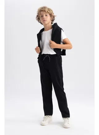 Boy Regular Fit Knitted Trousers 