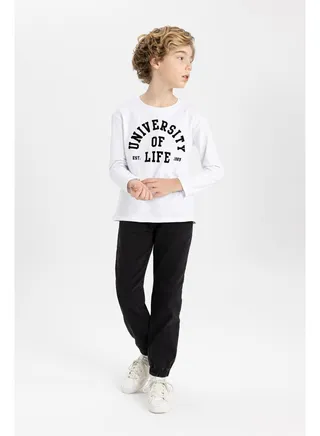 Boy Jogger Fit Denim Trousers 