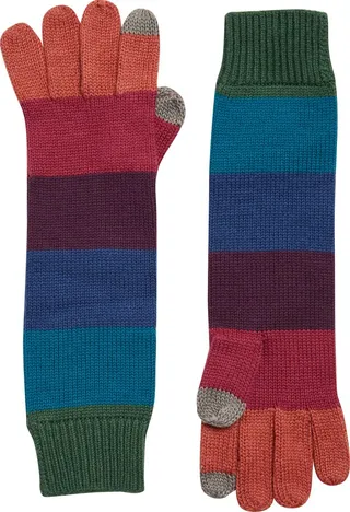 Rainbow Stripe Touchscreen Compatible Gloves