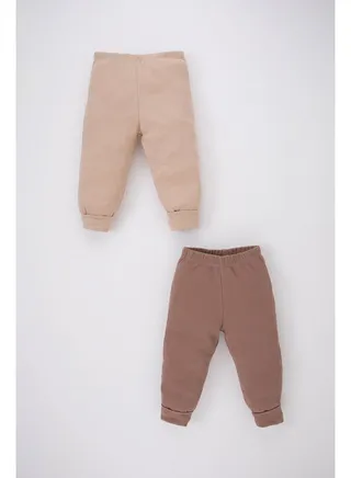 BabyBoy Regular Fit New Born Knitted Trousers - 2 Pack 