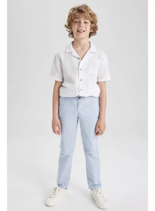 Boy Regular Fit Woven Trousers 