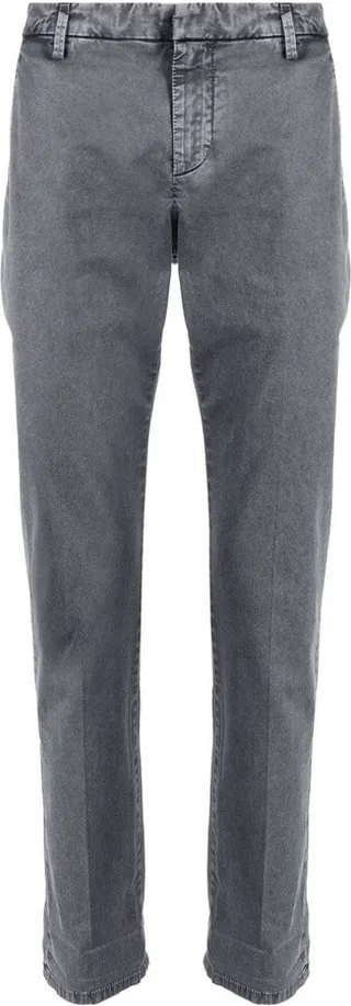 Cropped Cotton Chino Trousers