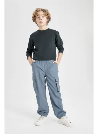 Boy Jogger Fit Woven Trousers 