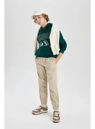 Boy Jogger Fit Woven Trousers 
