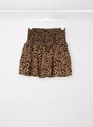 Kids/Teen Leopard Print Skirt Brown 