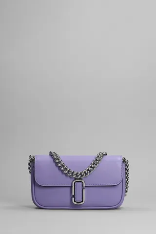 Shoulder Bag In Viola Leather