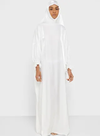 Hooded Knitted Prayer Abaya