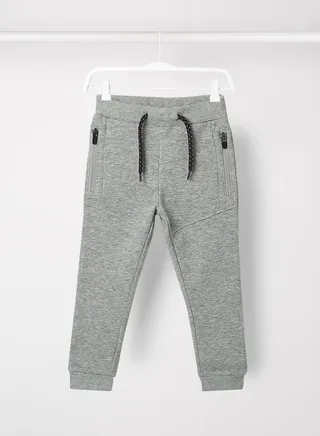 Kids Zipper Pants Grey 