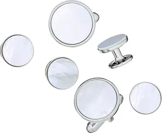 Jan Leslie Link Up Circle Cufflinks and Tuxedo Studs