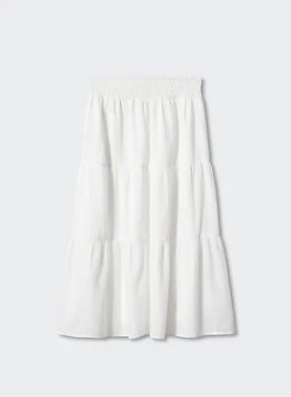 Kids Ruffled Midi Skirt 