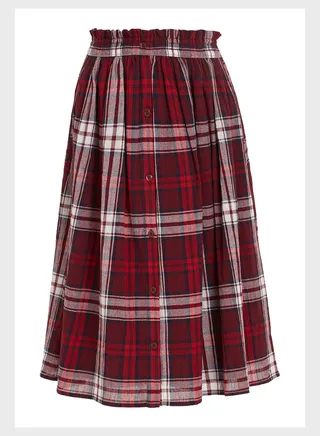 Youth Checked Skirt 