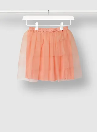 Bow Detail Mini Skirt Pink 