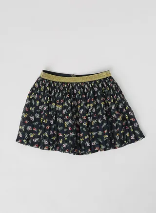 Floral Pattern Mini Skirts Multicolour 