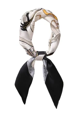 Small Silk Scarf, Women Multifunction All-match Decoration Hair Tie Fashion Retro Headwear Neckercief 