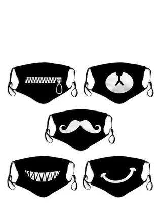 5 different styles of adult masks that can put Pm2.5 filters 