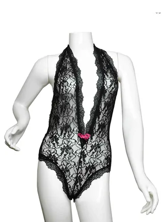 Baby Doll Lingerie Set Black 