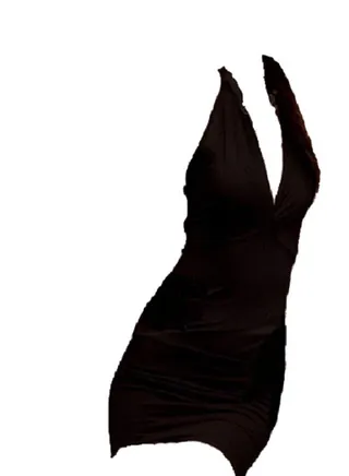 Women  V Neck Sleeveless Ruched Bodycon Party Mini Dress. 
