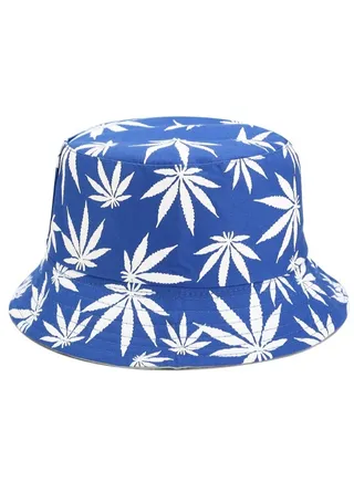 Double face Foldable sun Cotton unisex bucket travel hat 