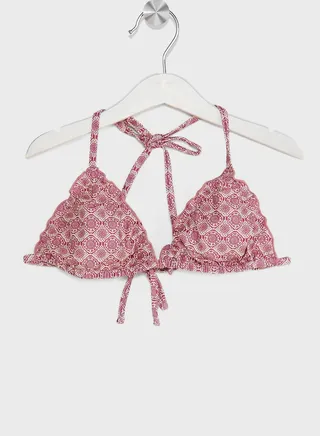 Youth Printed Bikini Top & Bottom Set 