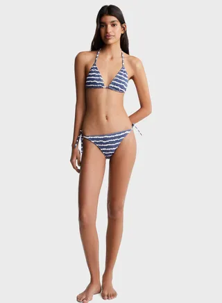 Youth Striped Bikini Top & Bottom Set 