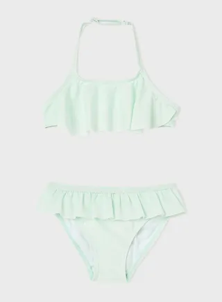 Kids Frilly Halter Bikini 