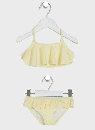 Kids Frilly Halter Bikini 