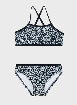 Kids Leopard Print Bikini 