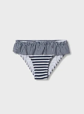 Infant Striped Ruffle Bikini Bottoms 