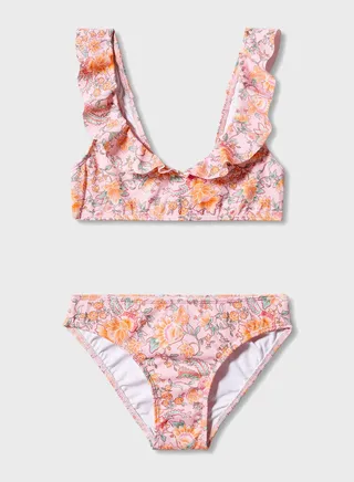 Kids Floral Print Bikini 