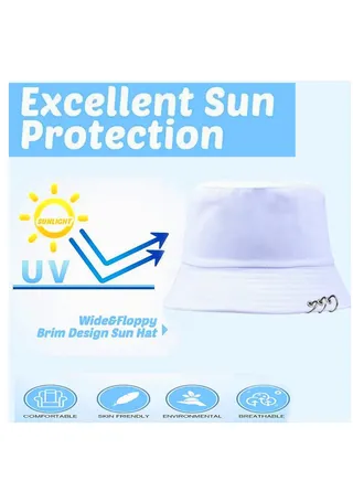 Foldable sun Cotton unisex bucket travel hat 