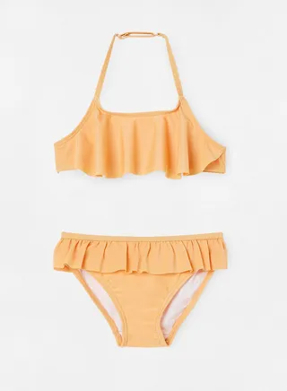 Girls Frilly Halter Bikini (Pack of 2) 