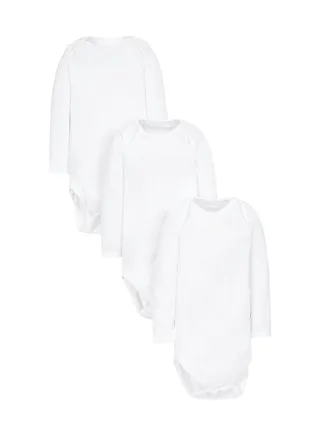 My First White Bodysuits 3 Pack 