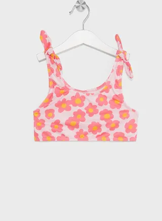 Kids Floral Print Bikini Set 